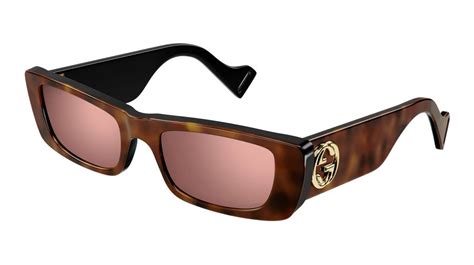 occhiali da sole gucci gg0516s|Gucci™ GG0516S Rectangle Sunglasses .